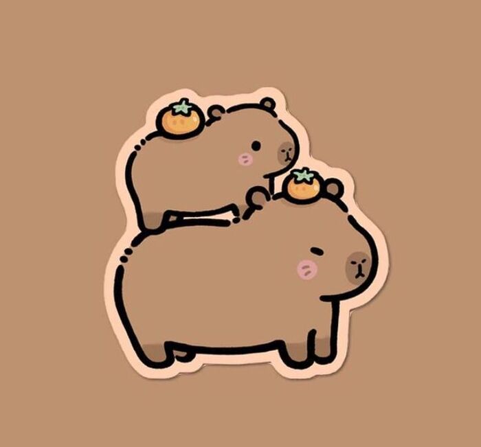 Avatar capybara "chèo đầu cưỡi cổ" đầy hài hước