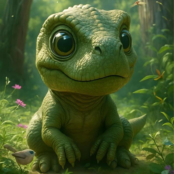 Hình avatar khủng long cute