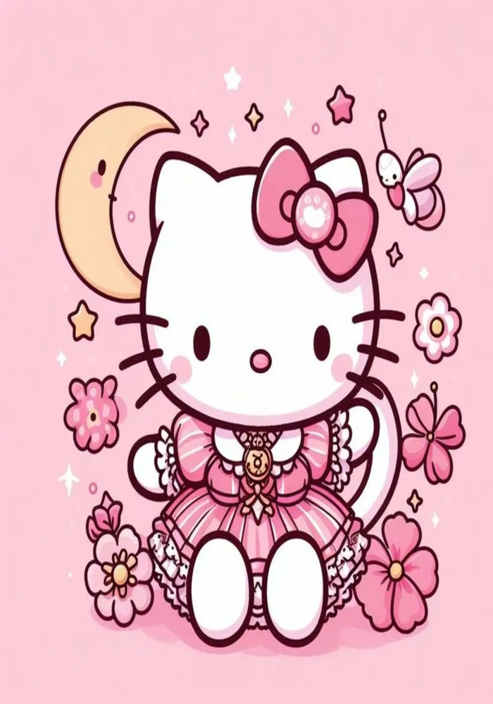 Kurumi Tokisaki Date A Live Phong Cách Hello Kitty Fanart/Chế
