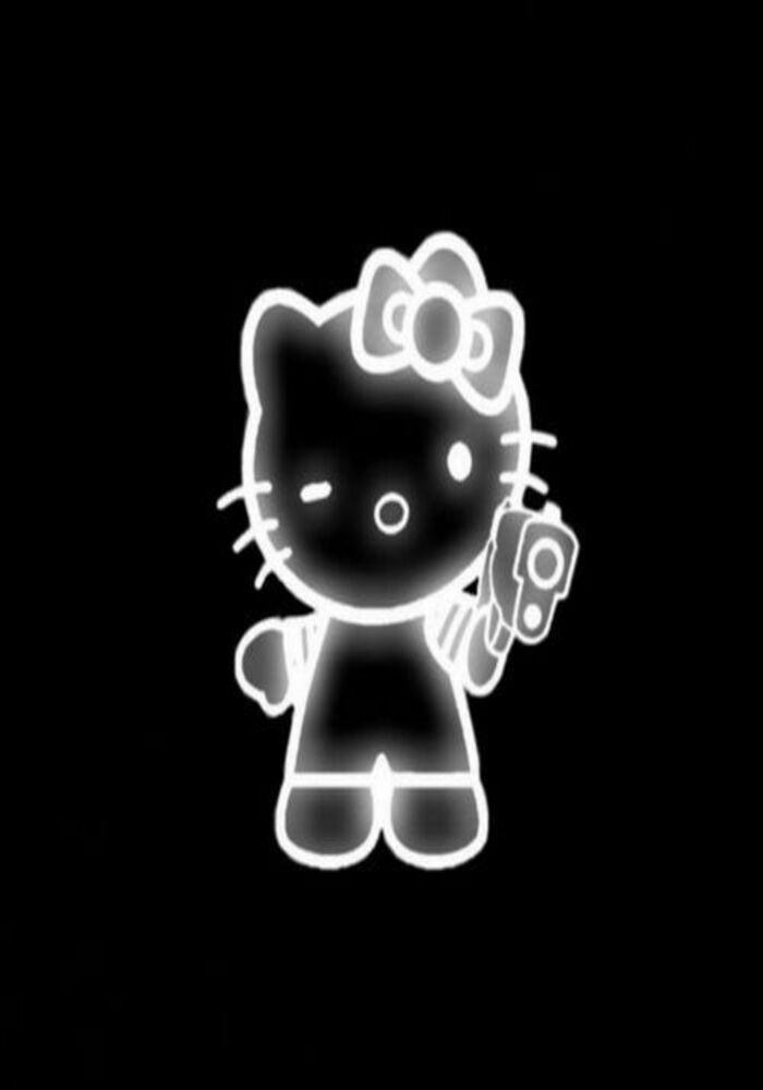 Nét Đẹp Đơn Sắc Của Hello Kitty: Ảnh Đen Trắng Đầy Nghệ Thuật