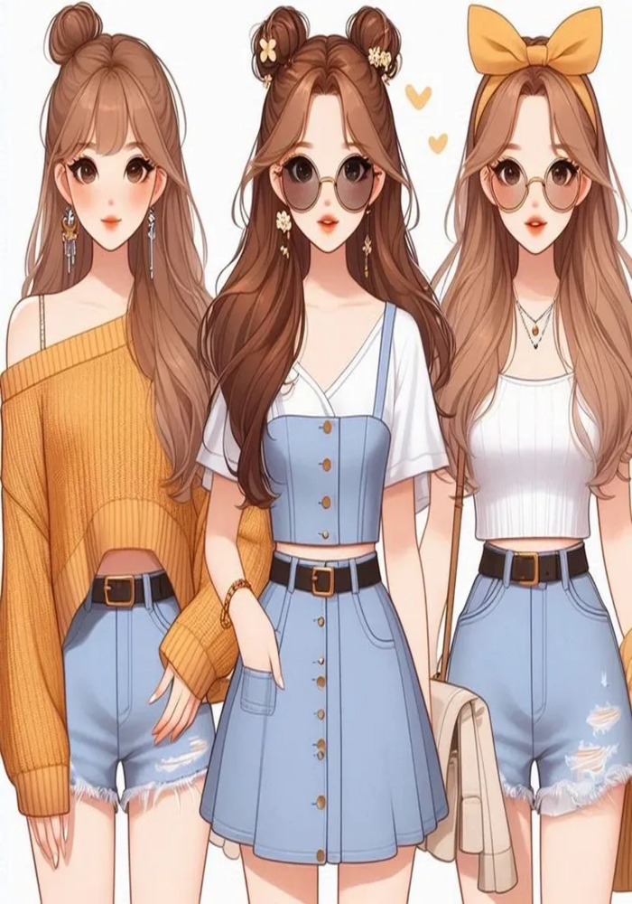 Team 'Nữ Quyền Năng': Ảnh Avatar Nhóm 3 Người 2 Nữ 1 Nam