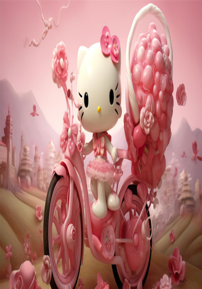 Trang Trí Dế Yêu Phong Cách Hello Kitty: Ảnh Ứng Dụng Siêu Cute